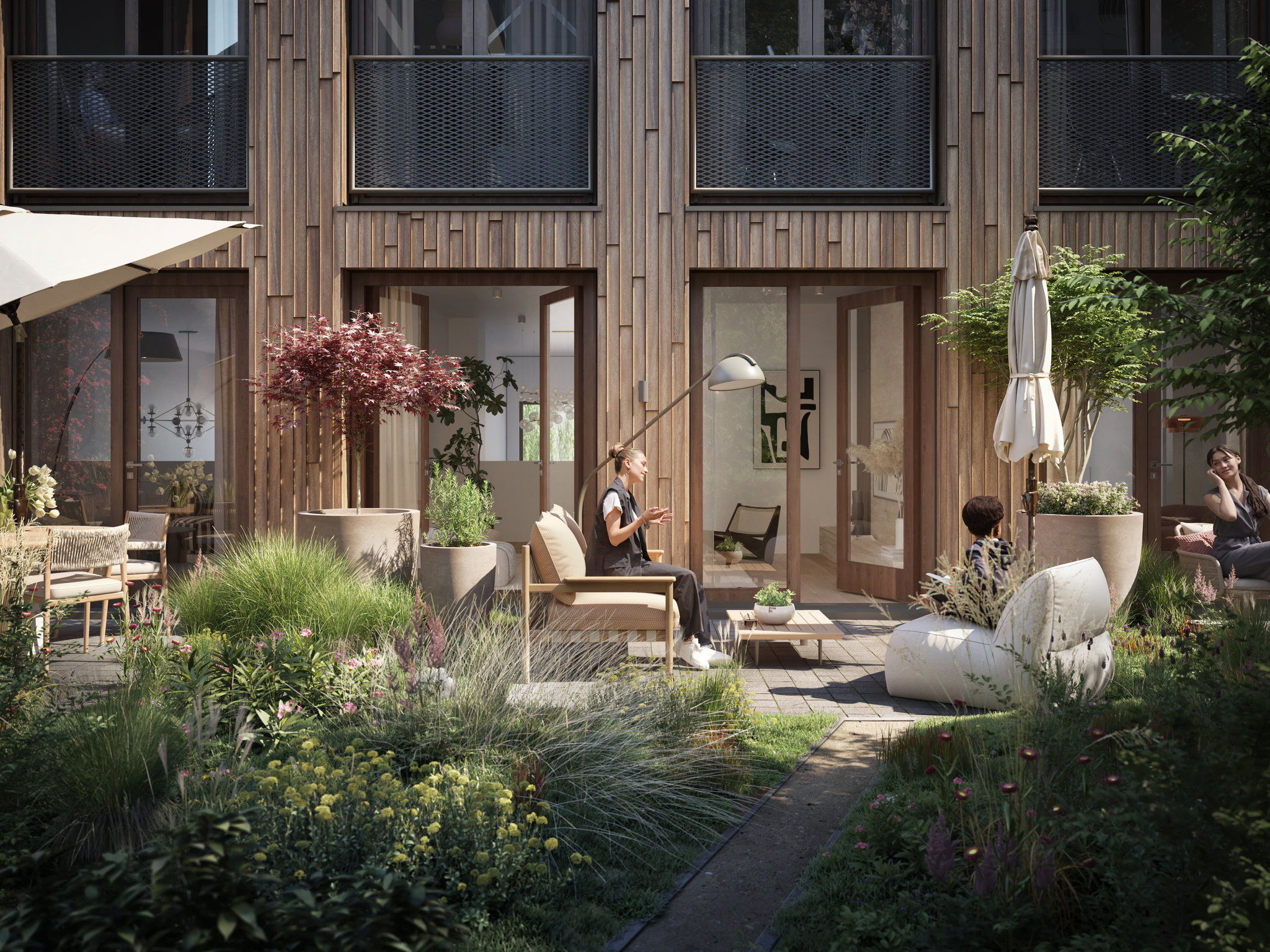 Nieuwbouw Park Valley Diemen Fase 3 Buitenruimte 2 Achtertuin Bnr 3 2048X1536